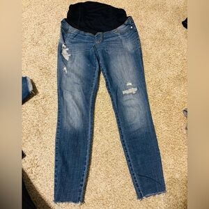 Ingrid & Isabel Maternity Distressed Skinny Jeans
